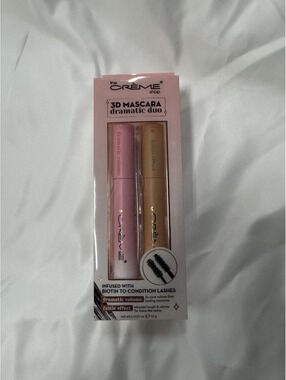 The Crème Shop 3D Mascara Dramatic Duo - Volumizing and Lengthening Waterproof